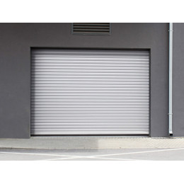 Porte de garage enroulable 2x2.40m alu Blanc