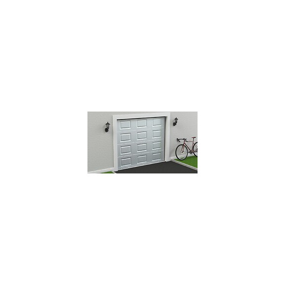 Porte Garage sectionnelle 240x200cm Frame Blanc