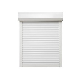 Volet roulant tirage direct PVC blanc 215x100cm