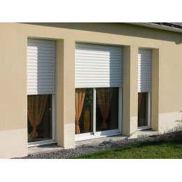 Volet traditionnel recoupable alu Blanc 155x120cm