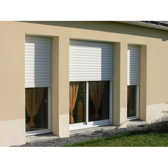 Volet traditionnel recoupable alu Blanc 155x120cm