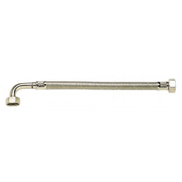 Flexible inox coudé longueur100cm femelle femelle 15x21