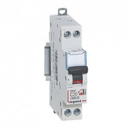 Disjoncteur DNX3 Phase + Neutre 20A - bornes à vis - 1 module