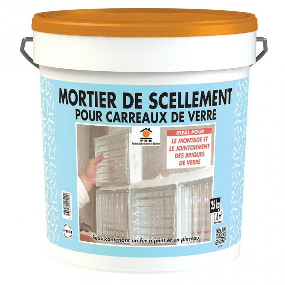 Mortier de scellement pour carreau de verre 25kg