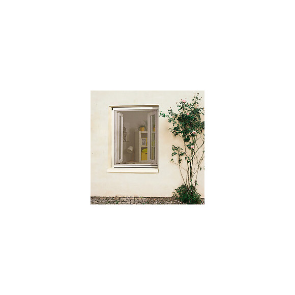 Moustiquaire enroulable recoupable alu Blanc 130x80cm