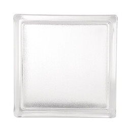 Brique de verre face glace