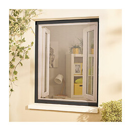 Moustiquaire enroulable recoupable alu Gris 220x160cm