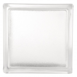 Brique de verre face glace