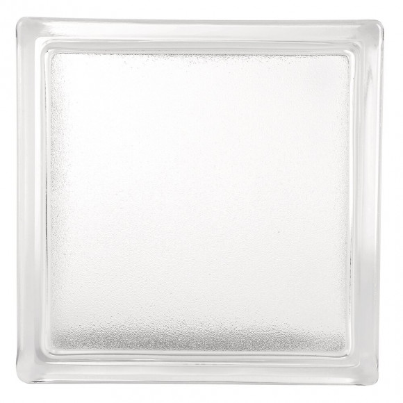 Brique de verre face glace