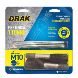 Kit de scellement chimique à expansion drak DM10BL4