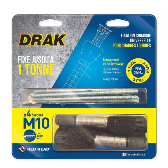 Kit de scellement chimique à expansion drak DM10BL4