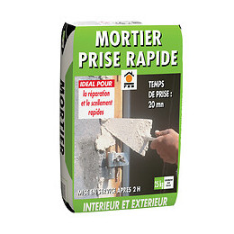 Mortier prise rapide 25kg