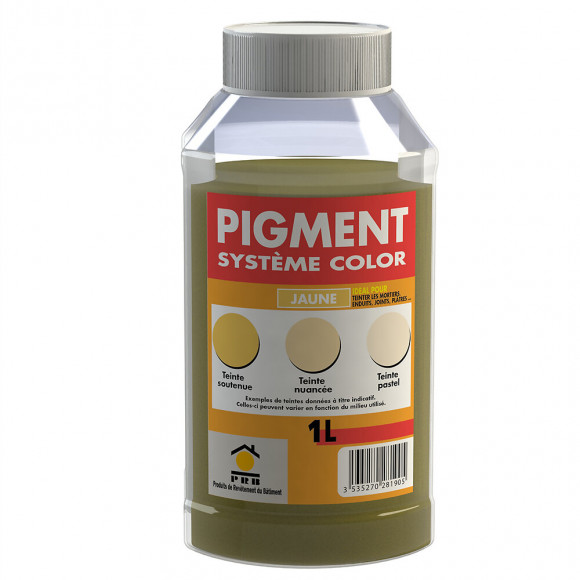 Pigments système couleur jaune 1l