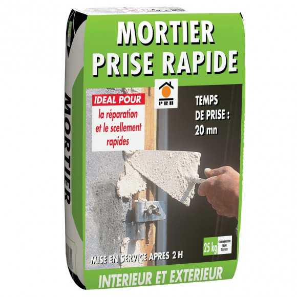 Mortier prise rapide 25kg