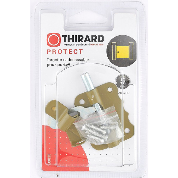 Targette À Pêne Rond Thirard, Acier Zingué Bronze