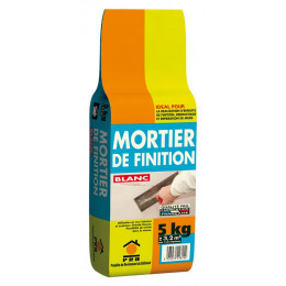 Mortier de finition blanc 5kg