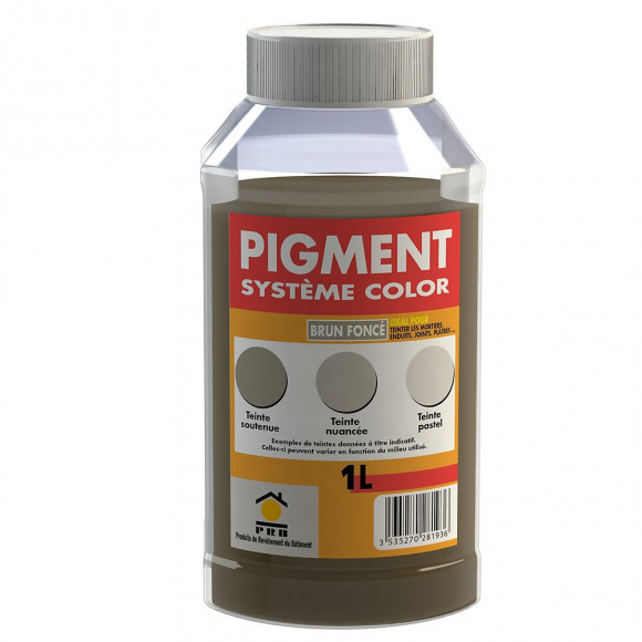 Pigments système couleur brun fonce 1l