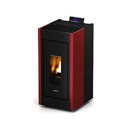 Poêle à pellets 8.6 kW Wifi Verve Airtight étanche bordeaux