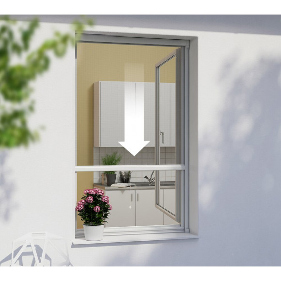 Enrouleur fenetre PVC MS blanc 130x160cm