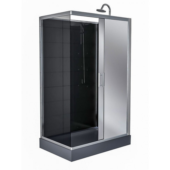 Cabine 120X80 panneau mirroir