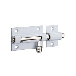 Targette À Pêne Rond Thirard, Laiton Laqué Blanc