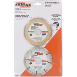 Disque diamant lisse et segmenté d.115x2mm - alésage 22.2mm