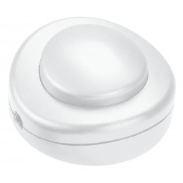 Interrupteur 2A 250V avec commande au pied pour lampadaire - blanc
