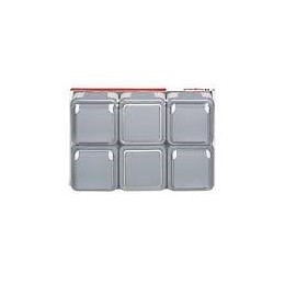 Lot de 2 inter ou va-et-vient + 4 prises étanche Plexo complet saillie