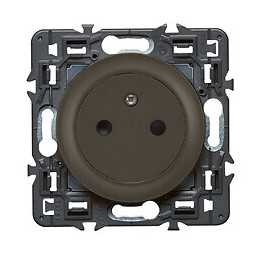 Prise de courant avec terre Céliane Surface - graphite