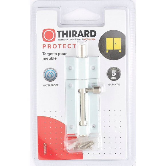 Targette À Pêne Rond Thirard, Laiton Laqué Blanc