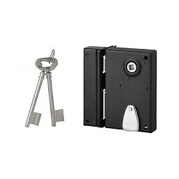 Serrure En Applique Thirard, Axe 40 Mm, À Poignée, Ouverture À Gauche