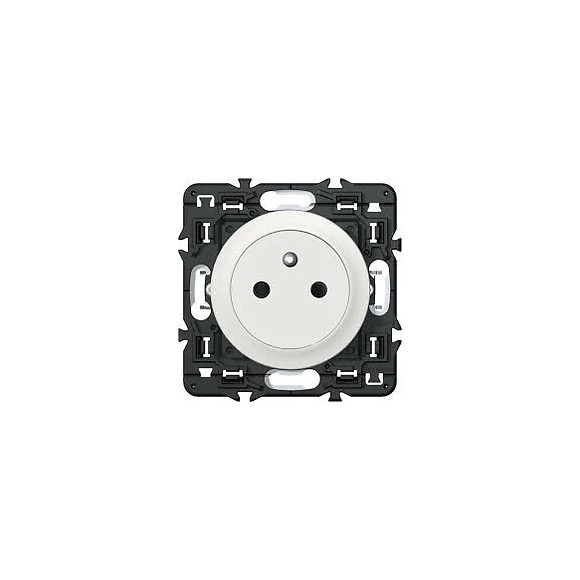 Prise de courant avec terre Céliane Surface - blanc