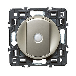 Interrupteur à extinction automatique Céliane Intuition - Titane