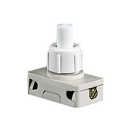 Mini-interrupteur à poussoir pour pied de lampe - 2A - 250V - blister
