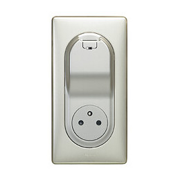 Prise Céliane Surface + chargeur USB avec plaque + boîte 1 poste