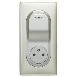 Prise Céliane Surface + chargeur USB avec plaque + boîte 1 poste