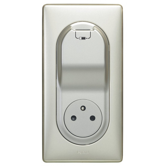 Prise Céliane Surface + chargeur USB avec plaque + boîte 1 poste