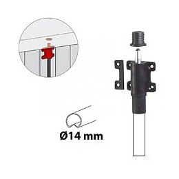 Verrou D'espagnolette Composite Plastifié, H.100 X L.46 X P.25 Mm