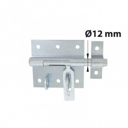 Verrou À Levier Verrou De Box Porte Cadenas + Gâche Afbat, Acier Zingué Gris