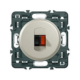 Prise haut-parleur Céliane - Titane