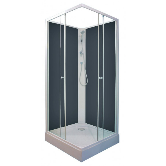 Cabine de douche Minea 80x80cm grise