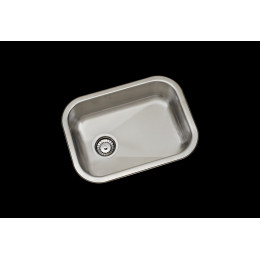 Evier rectangulaire à encastrer 1 bac inox