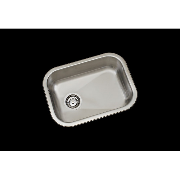 Evier rectangulaire à encastrer 1 bac inox