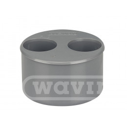 Tampon de réduction PVC évacuation bâtiment DN93xDN40xDN40