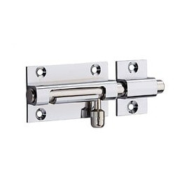 Targette À Pêne Rond Thirard, Laiton Chromé Gris