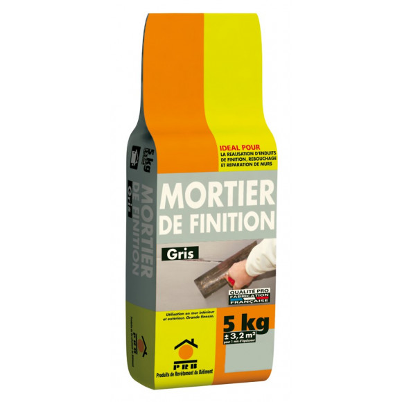 Mortier de finition gris 5kg