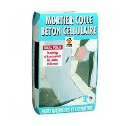 Mortier colle béton cellulaire 25kg