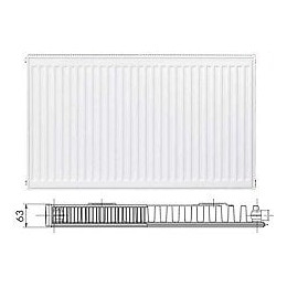 Radiateur acier compact 1240w 60x80