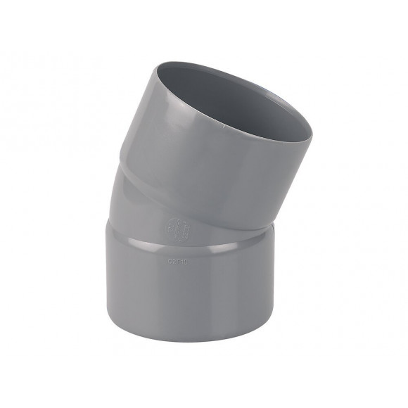 Coude en PVC femelle/femelle à coller 22° diamètre 100mm