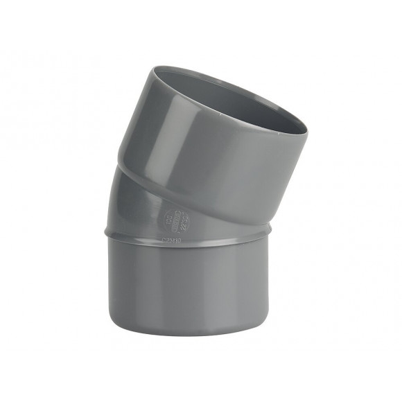 Coude en PVC mâle/femelle à coller 22° diamètre 100mm